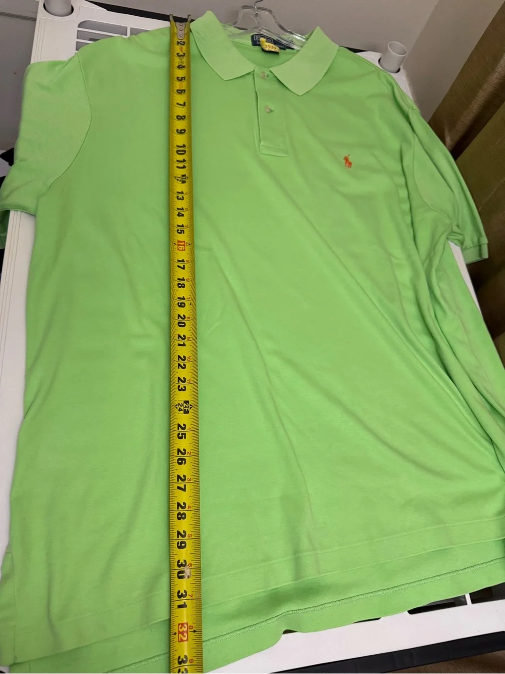 Ralph Lauren Green Classic Polo Shirt orange pony 2XB
